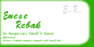 emese rebak business card